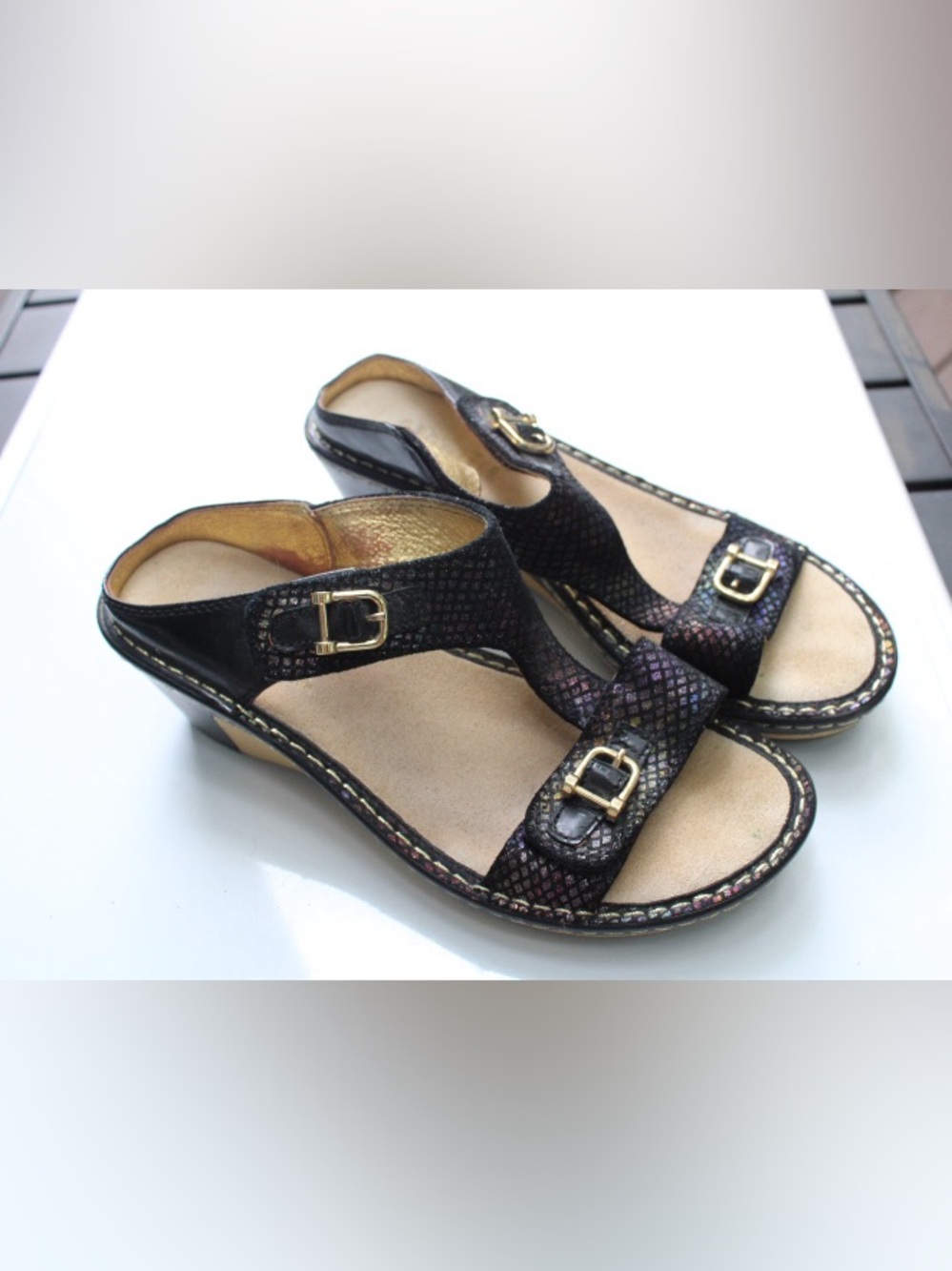 Alegria PG Lite LAR wedge sandals